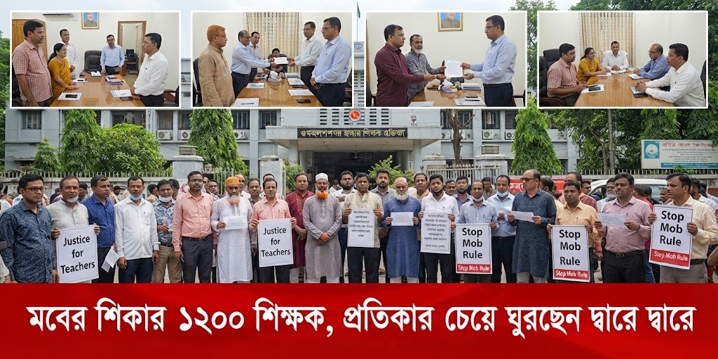 মবের শিকার ১২০০ শিক্ষক, প্রতিকার চেয়ে ঘুরছেন দ্বারে দ্বারে